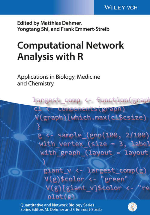 Book cover of Computational Network Analysis with R: Applications in Biology, Medicine and Chemistry