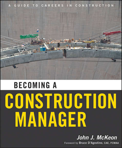 Book cover of Becoming a Construction Manager