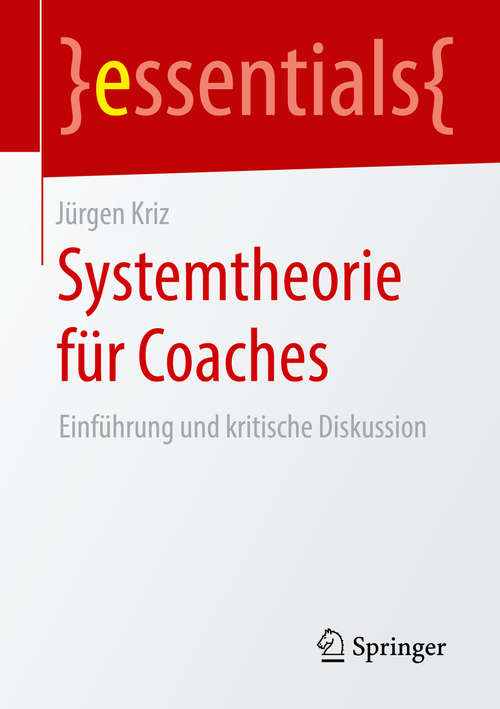 Book cover of Systemtheorie für Coaches