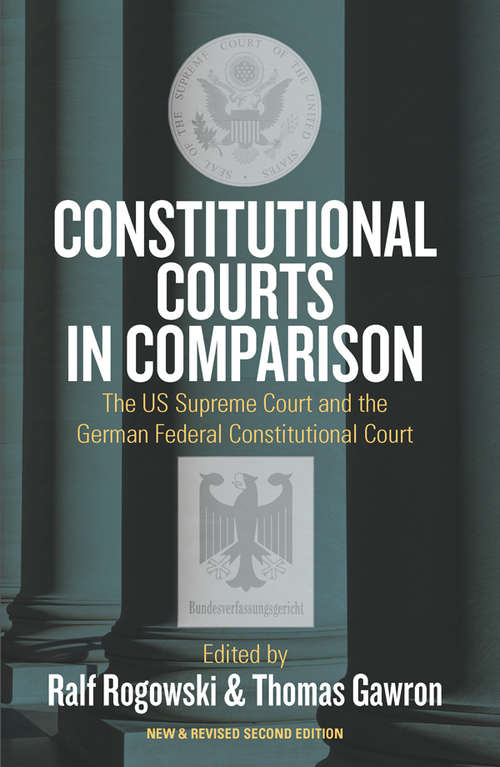 Book cover of Constitutional Courts in Comparison: The US Supreme Court and the German Federal Constitutional Court