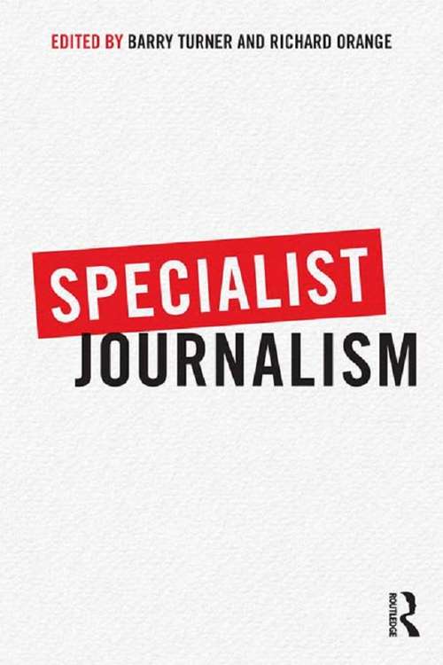 Specialist Journalism