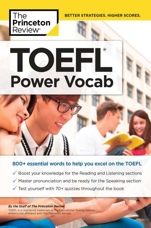 Book cover of TOEFL Power Vocab: 800+ Essential Words to Help You Excel on the TOEFL