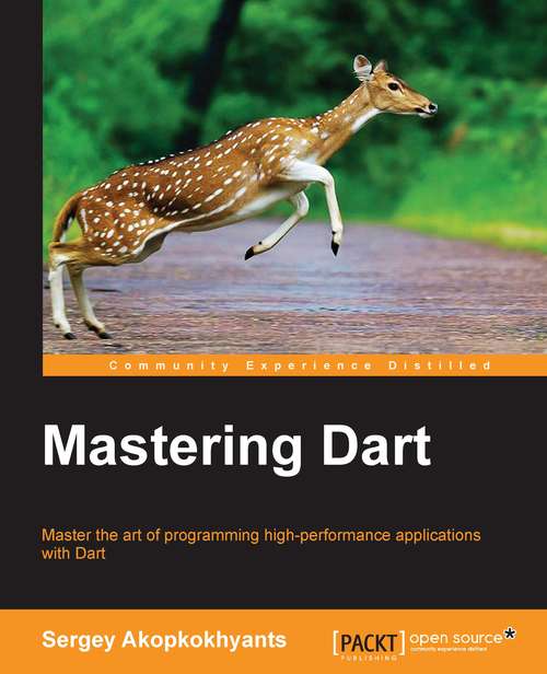 Book cover of Mastering Dart