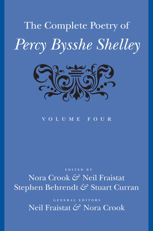 Book cover of The Complete Poetry of Percy Bysshe Shelley
