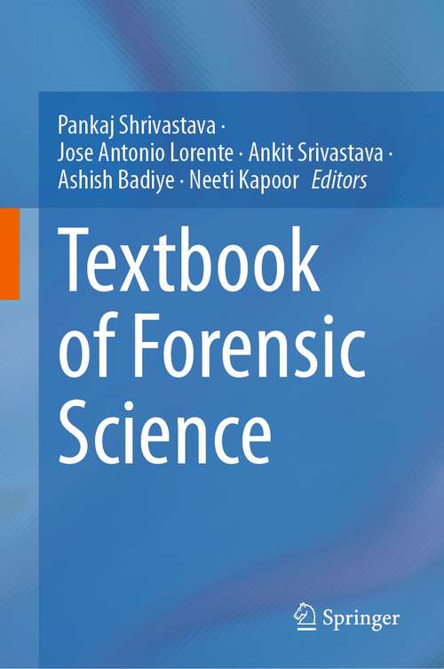 Book cover of Textbook of Forensic Science (1st ed. 2023)