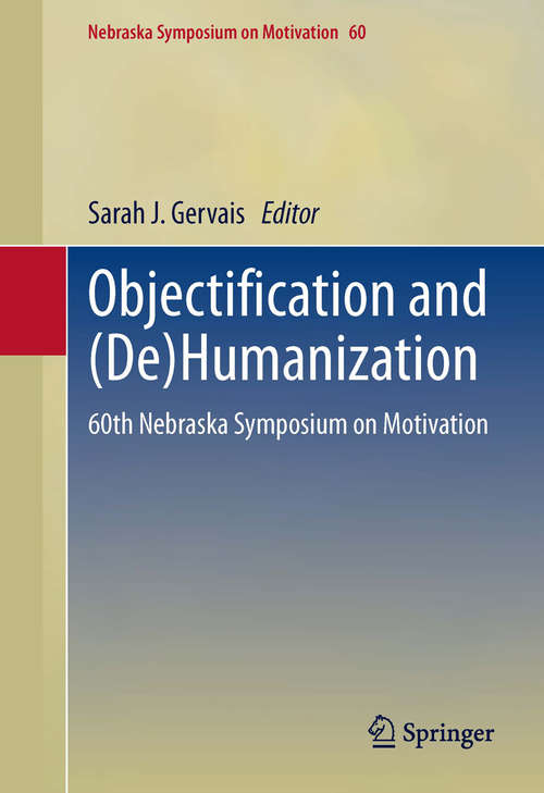 Book cover of Objectification and (De)Humanization