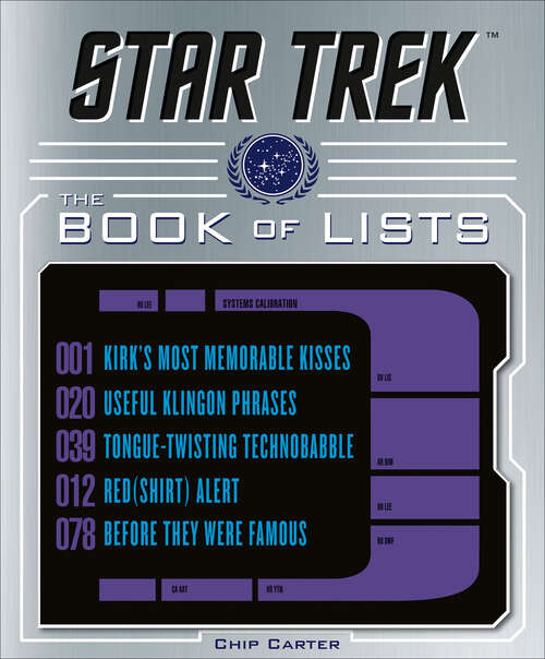 Book cover of Star Trek: The Book of Lists