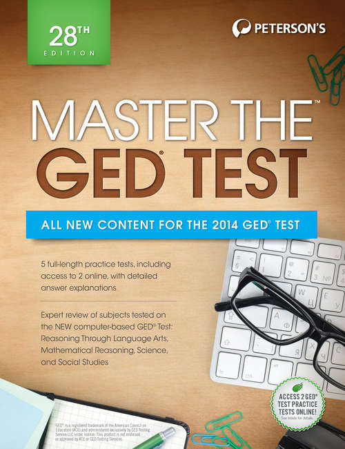 Book cover of Master the GED Test, 28th Edition