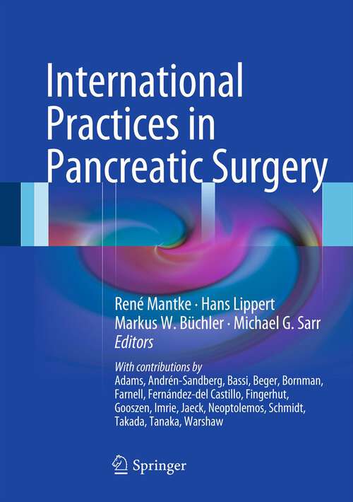 Book cover of International Practices in Pancreatic Surgery