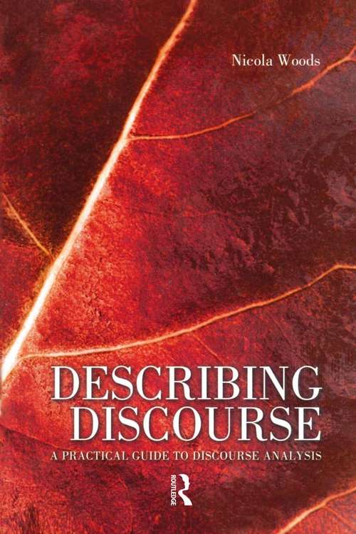 Book cover of Describing Discourse: A Practical Guide to Discourse Analysis