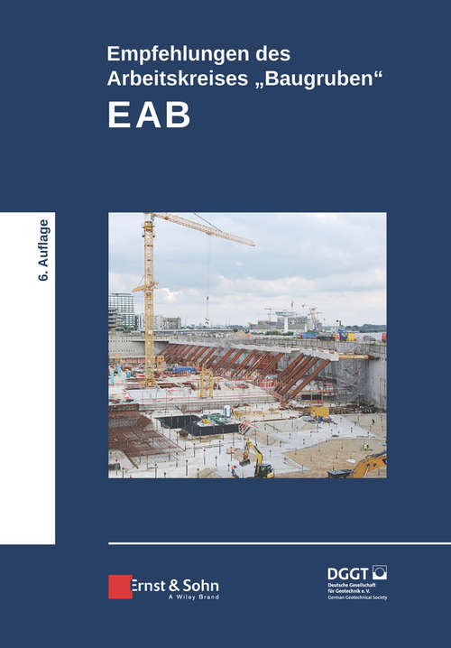 Book cover of Empfehlungen des Arbeitskreises "Baugruben" (EAB) (6. Auflage)