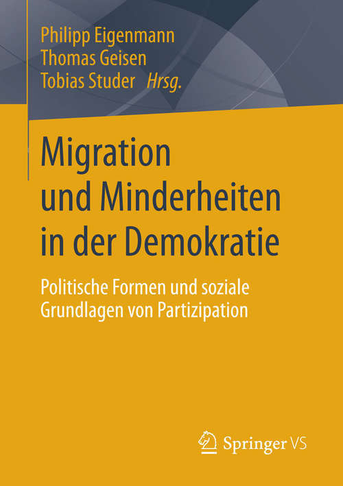 Book cover of Migration und Minderheiten in der Demokratie