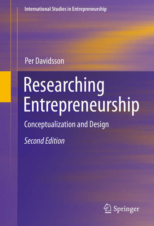 Book cover of Researching Entrepreneurship