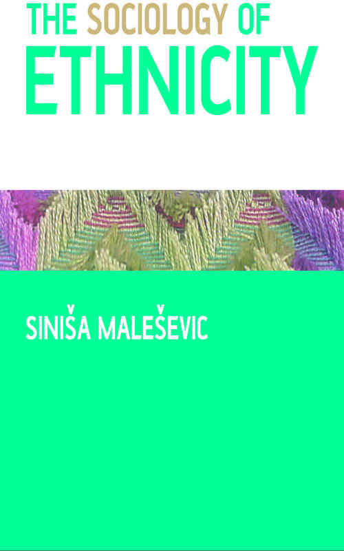 Book cover of The Sociology of Ethnicity