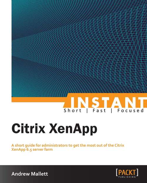 Book cover of Instant Citrix XenApp