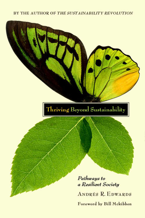 Book cover of Thriving Beyond Sustainability