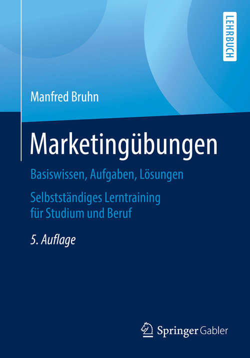 Book cover of Marketingübungen