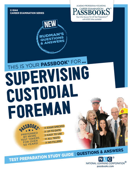 Book cover of Supervising Custodial Foreman: Passbooks Study Guide (Career Examination Series)
