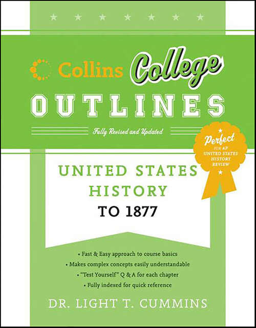 Book cover of United States History to 1877 (Collins College Outlines)