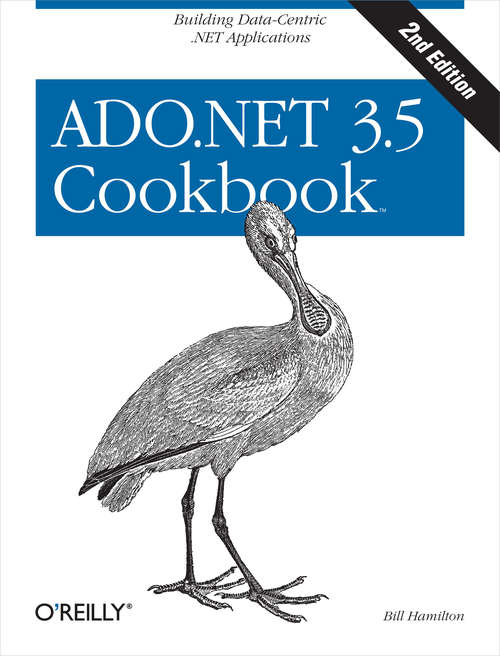 Book cover of ADO.NET 3.5 Cookbook