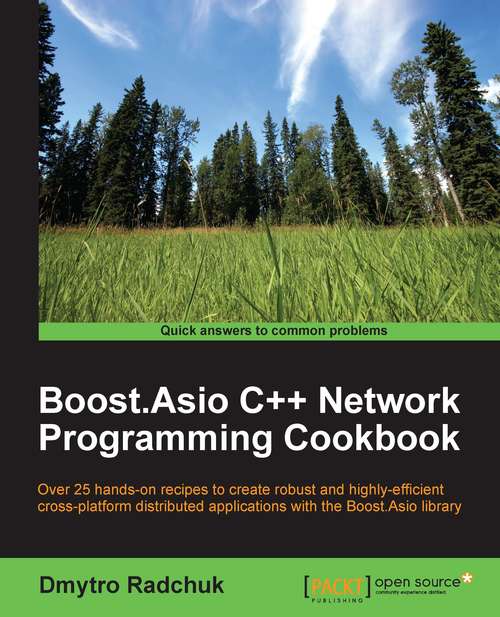 Book cover of Boost.Asio C++ Network Programming Cookbook