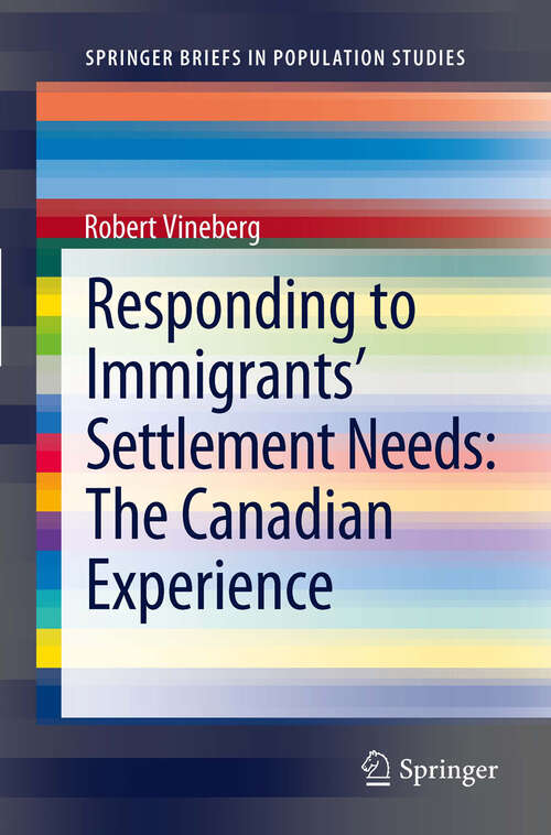Book cover of Responding to Immigrants' Settlement Needs: The Canadian Experience