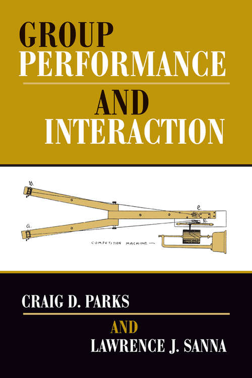 Book cover of Group Performance And Interaction