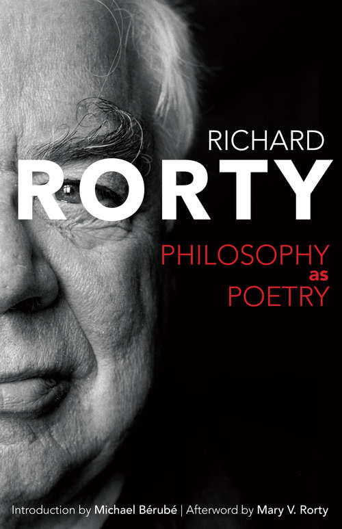 Philosophy as Poetry (Page-Barbour Lectures)