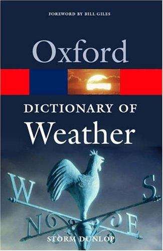 Book cover of A Dictionary of Weather