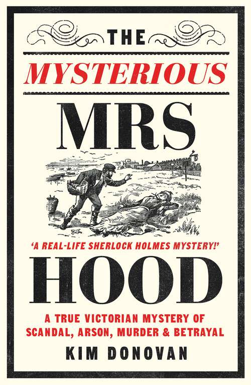 Book cover of The Mysterious Mrs Hood: A True Victorian Mystery of Scandal, Arson, Murder & Betrayal
