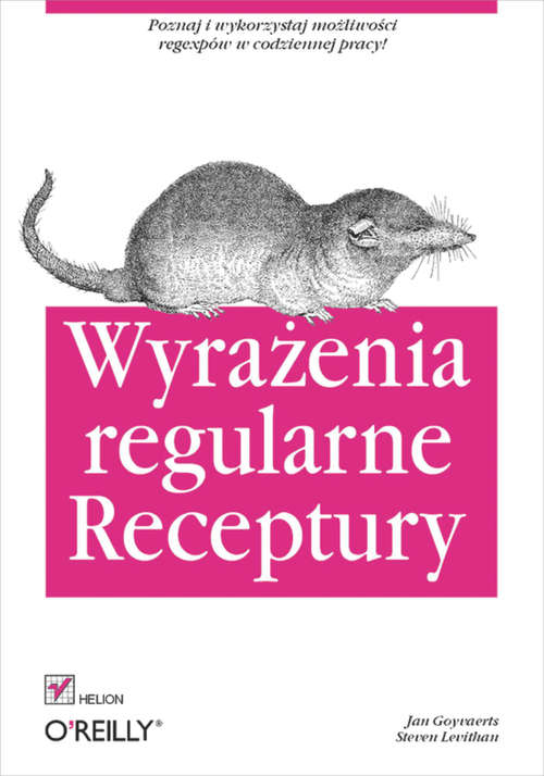 Book cover of Wyrażenia regularne. Receptury (in Polish)