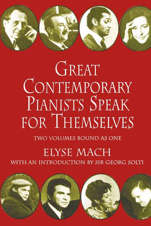 Book cover of Great Contemporary Pianists Speak for Themselves (Dover Books on Music)