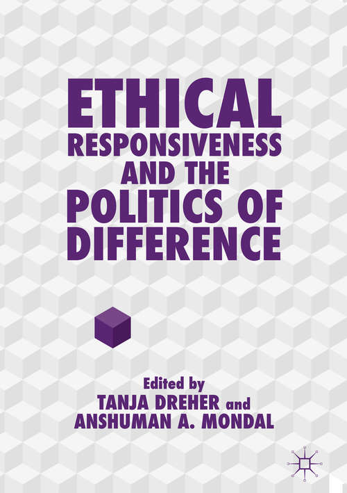 Book cover of Ethical Responsiveness and the Politics of Difference