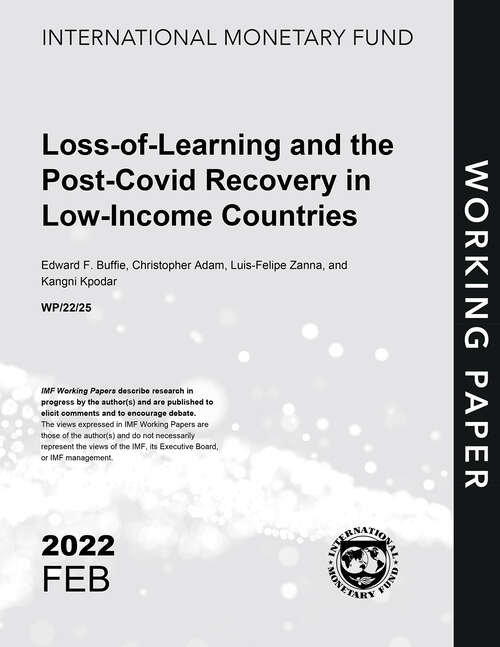 Book cover of Loss-of-Learning and the Post-Covid Recovery in Low-Income Countries (Imf Working Papers)