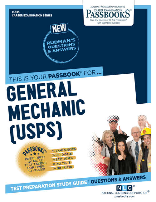 Book cover of General Mechanic (USPS): Passbooks Study Guide (Career Examination Series: C-835)