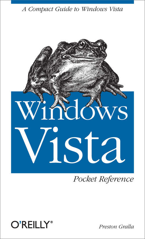 Book cover of Windows Vista Pocket Reference