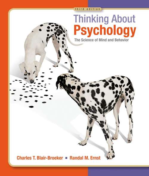 Book cover of Thinking About Psychology: The Science of Mind and Behavior