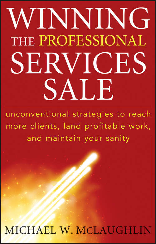 Book cover of Winning the Professional Services Sale