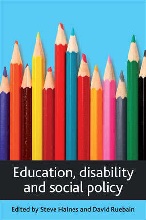Book cover of Education, disability and social policy