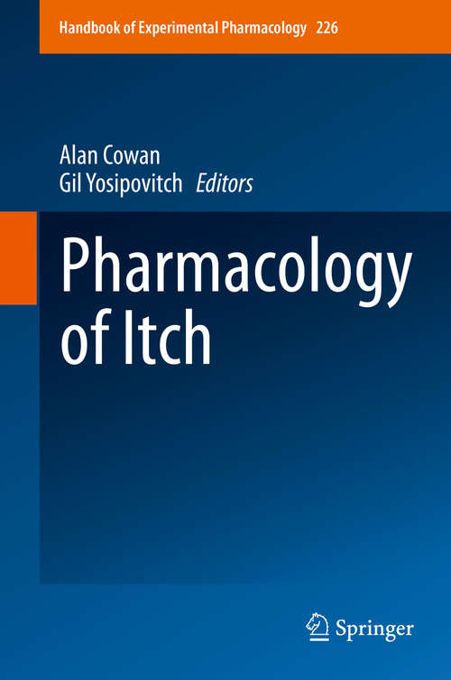 Book cover of Pharmacology of Itch