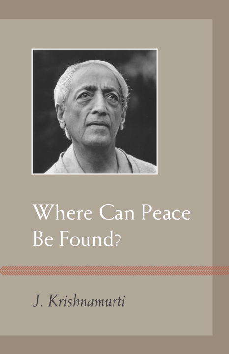 Book cover of Where Can Peace Be Found?