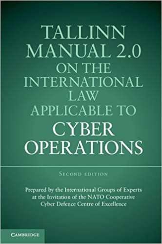 Book cover of Tallinn Manual 2.0 on the International Law Applicable to Cyber Operations