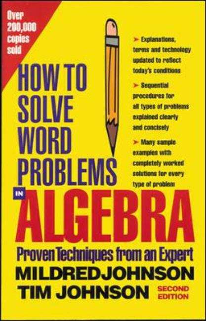 Book cover of How To Solve Word Problems In Algebra, 2nd edition