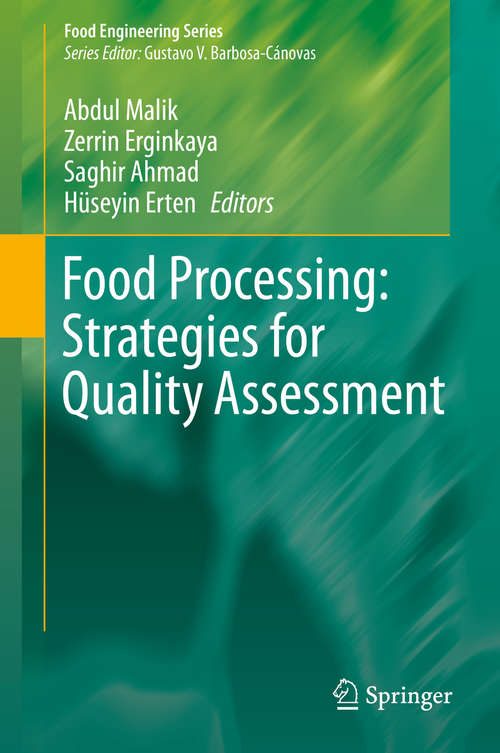 Book cover of Food Processing: Strategies for Quality Assessment