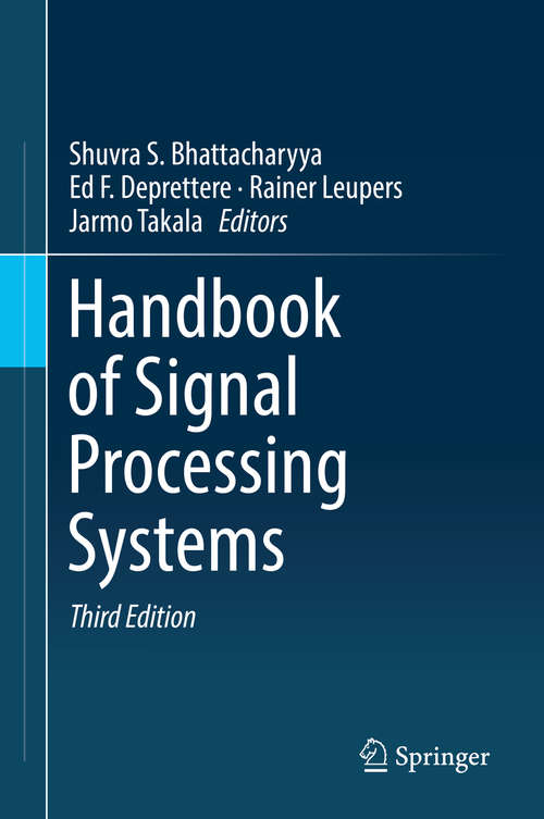 Book cover of Handbook of Signal Processing Systems (3rd ed. 2019)