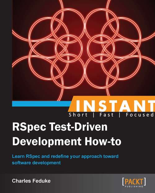 Book cover of Instant RSpec Test Driven Development How-to