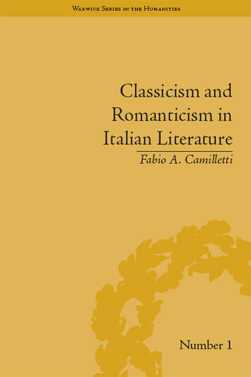 Cover image of Classicism and Romanticism in Italian Literature