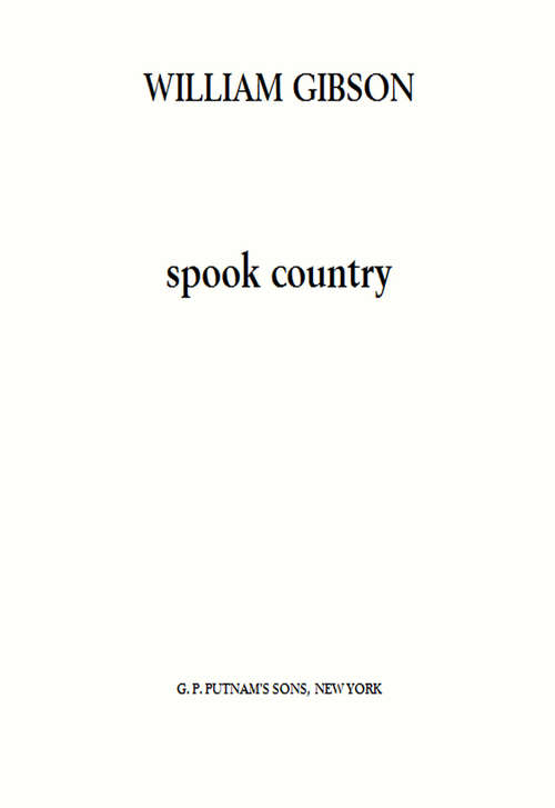 Book cover of Spook Country