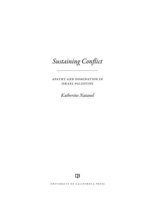 Book cover of Sustaining Conflict