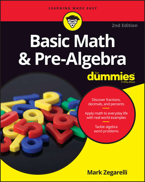 Book cover of Basic Math and Pre-Algebra For Dummies